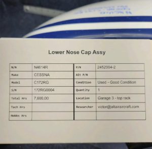 C172RG Lower Nose Assembly