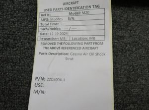 Cessna Air Oil Strut