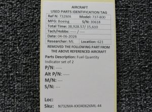 Boeing 737 Fuel Indicator