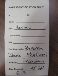 Hartzell Aircraft Propeller Blade